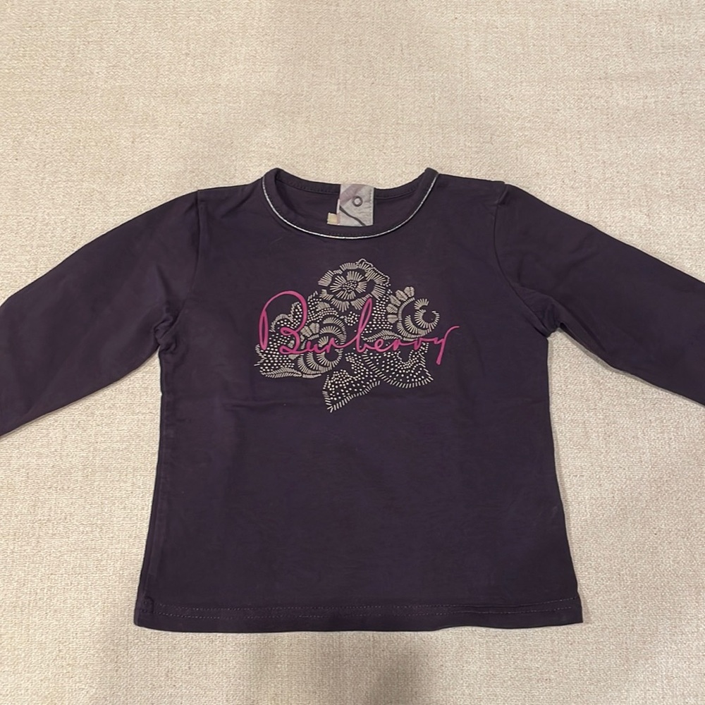 Baby Burberry Long Sleeve Tee (12m)